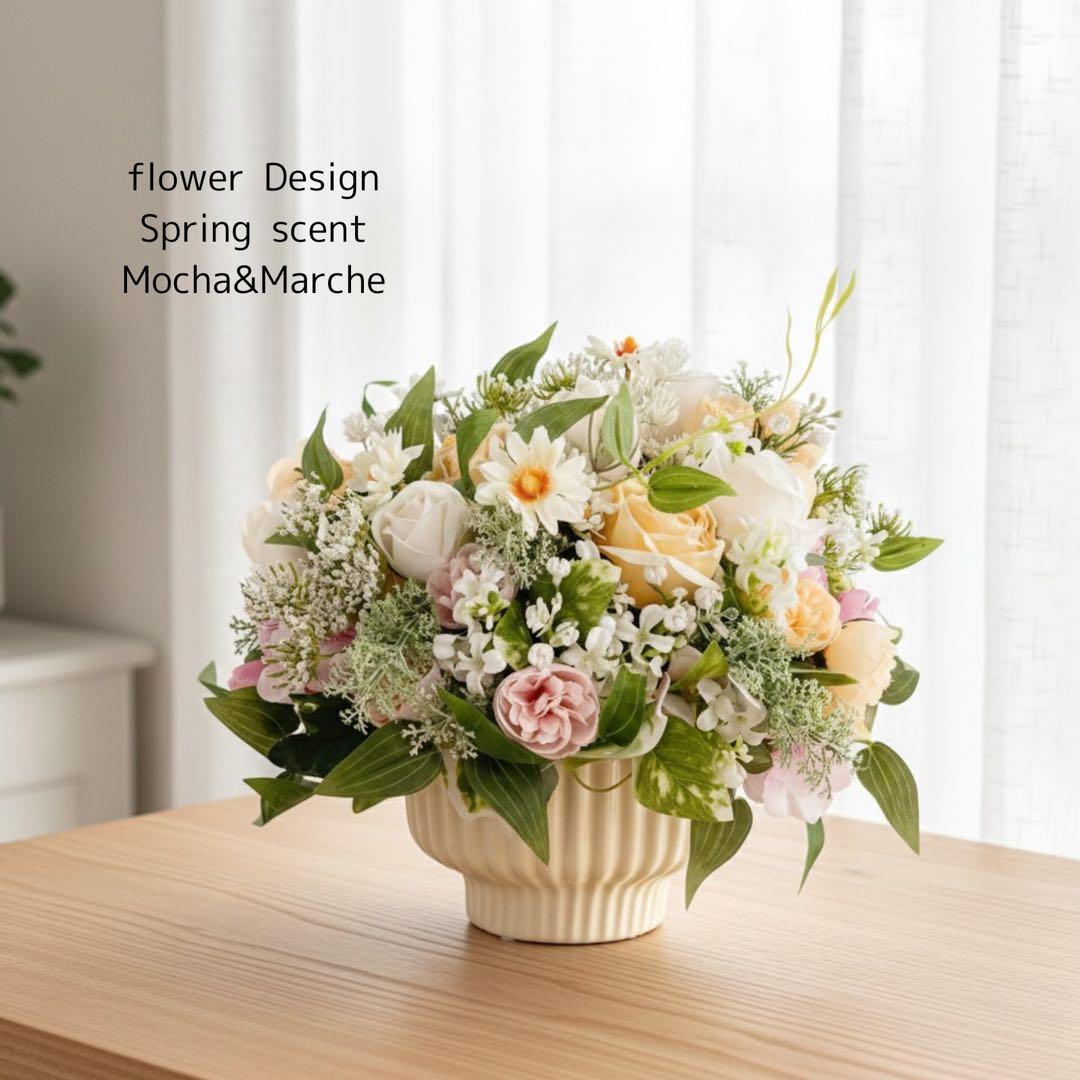 スプリングセレクト｜春待ちフラワーアレンジ ピンクローズの優しい春色フラワー