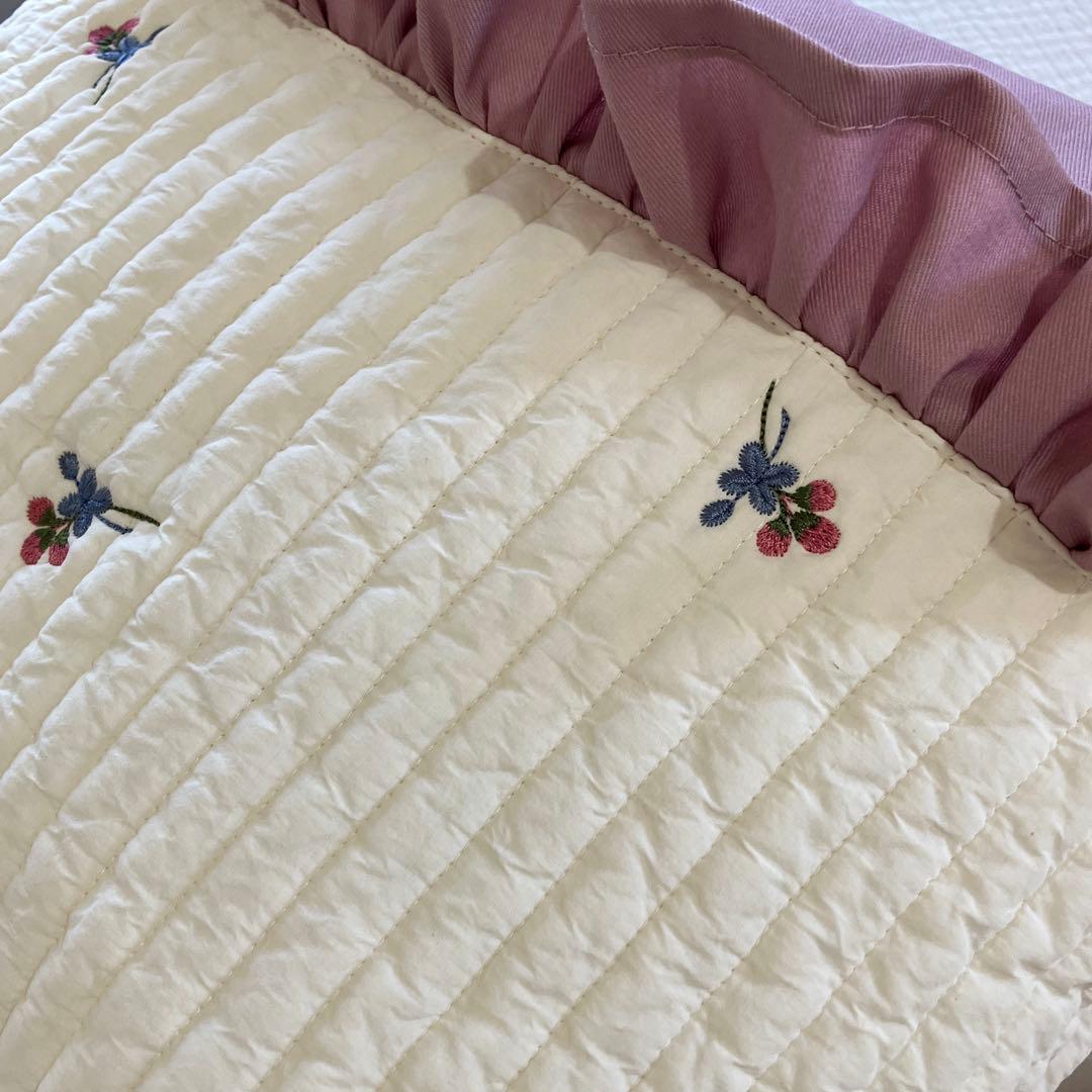 ヌビ フラワー おはな レッスンバッグ 入園入学 イブル ラベンダーピンク 撥水