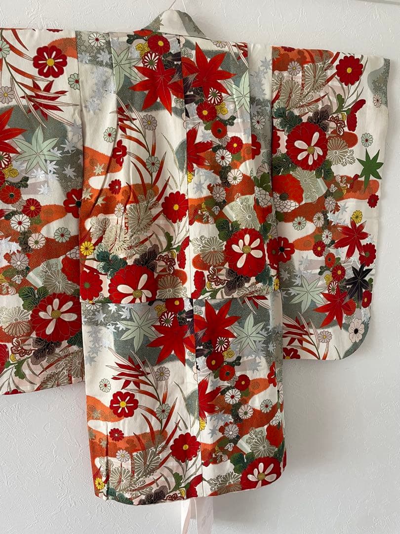 七五三　6歳〜7歳向き　アンティークお着物セット