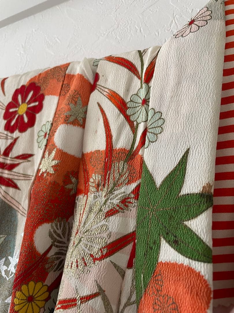 七五三　6歳〜7歳向き　アンティークお着物セット