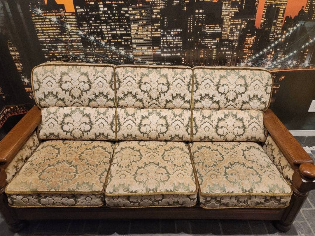 karimoku オールドカリモク コロニアル金華山3人掛けソファ