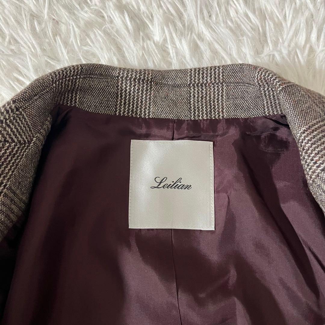 極美品 レリアン 現行タグ セットアップ ダブルブレスト グレンチェック