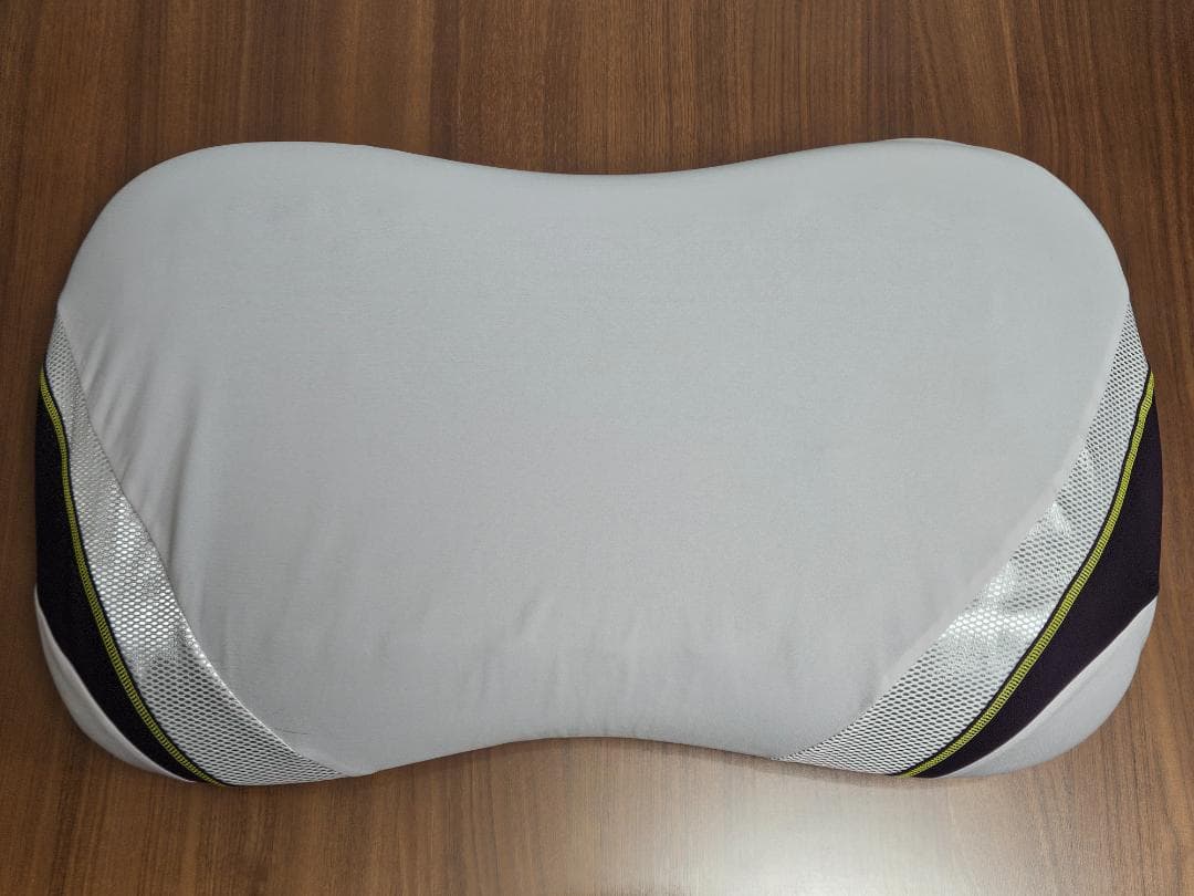 【西川】エアー4Dピロー/低め　配色；グレーベージュ