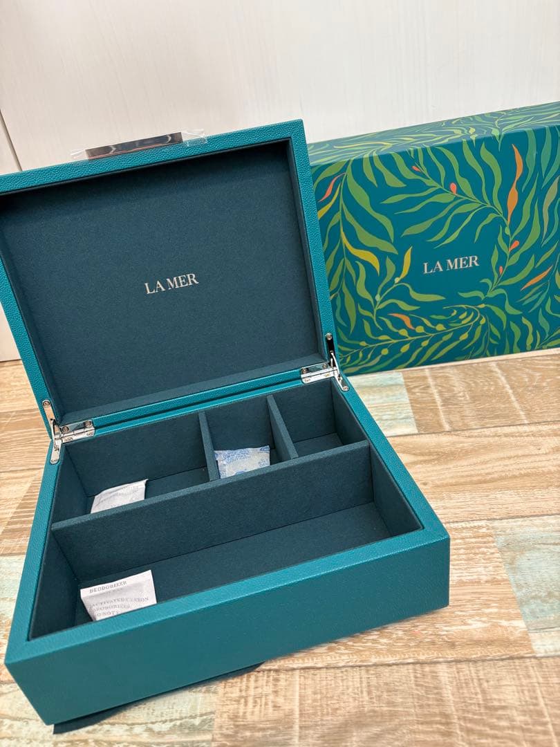 新品　箱シート付　LA MER ラ・メール 青 ジュエリーボックス　収納ボックス