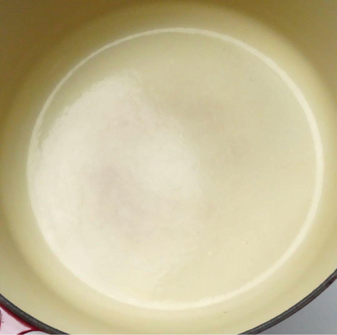 【美品】LE CREUSET　ココット ロンド バーガンディ　24cm