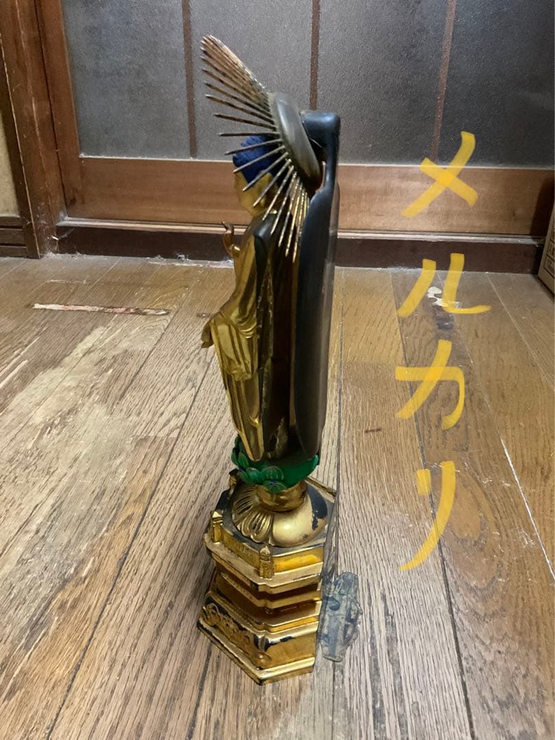 仏像　七人衆　【阿弥陀如来と聖観音と大日如来　木製と金属製　昭和ノスタルジー】。