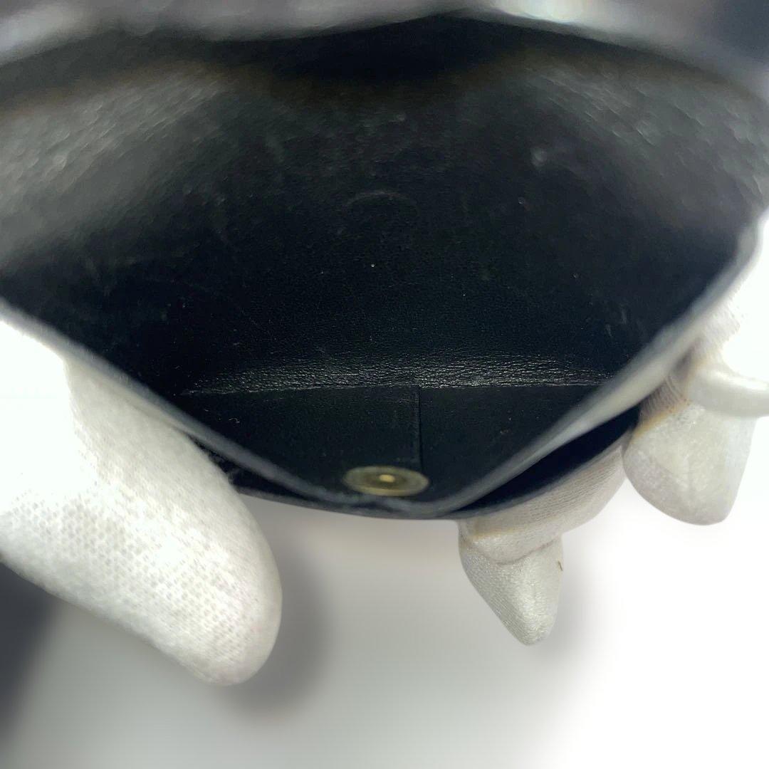 エルメス　バスティア　ボックスカーフ　ノワール　ブラック　小銭入れ　ケース