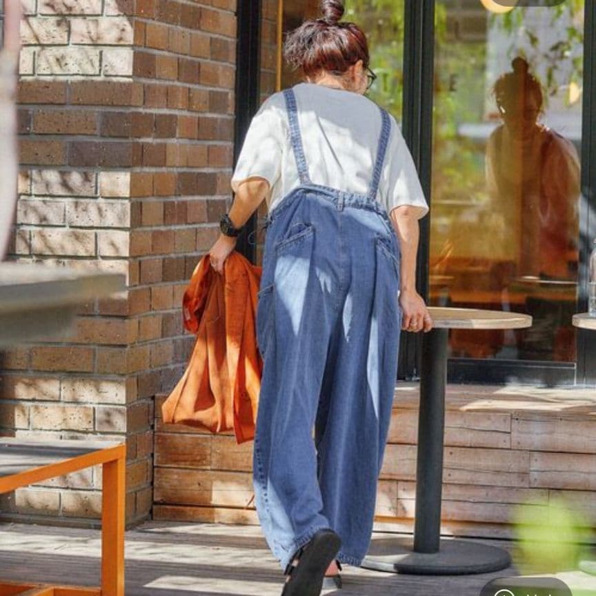 be with M Misayoラクテロサロペット インディゴ Lサイズ