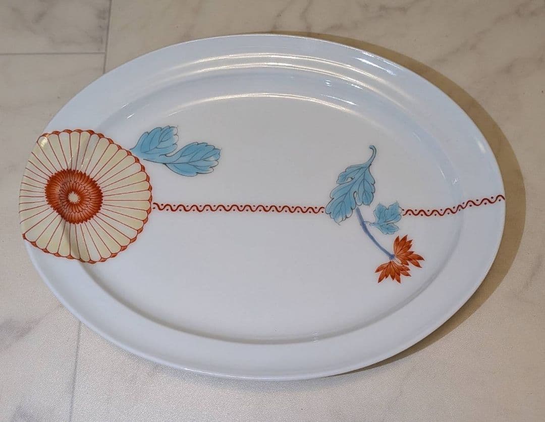 【最終値下げ】皇室御用達　深川製磁　和風花柄食器セット
