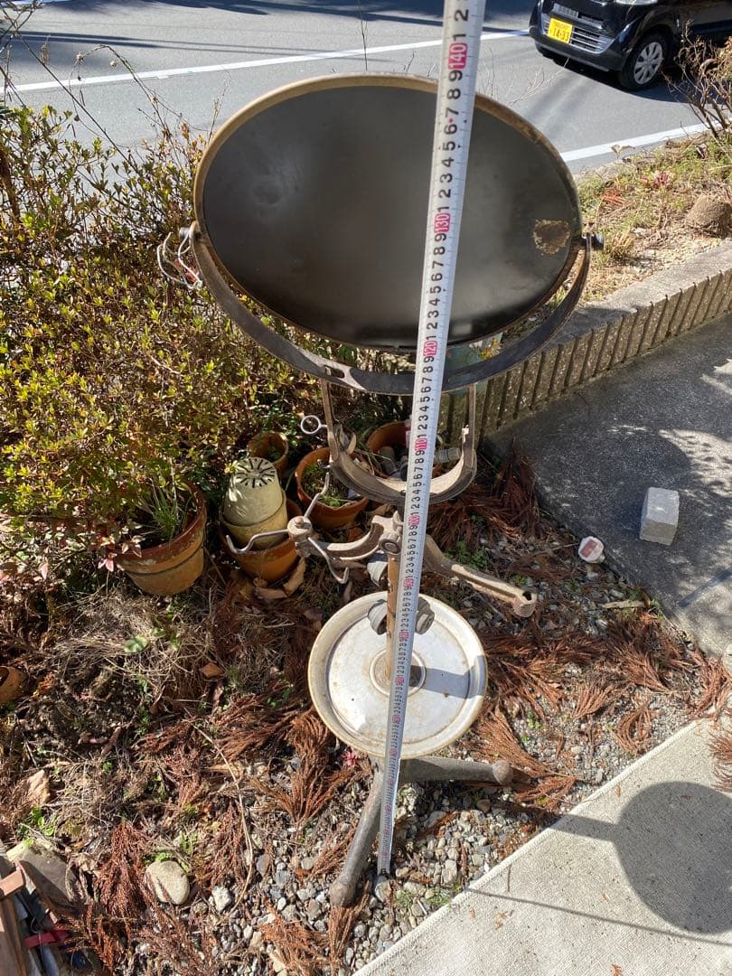 ビンテージ　昭和レトロ　シェービングスタンド　ミラー　鏡　床屋　シャビー