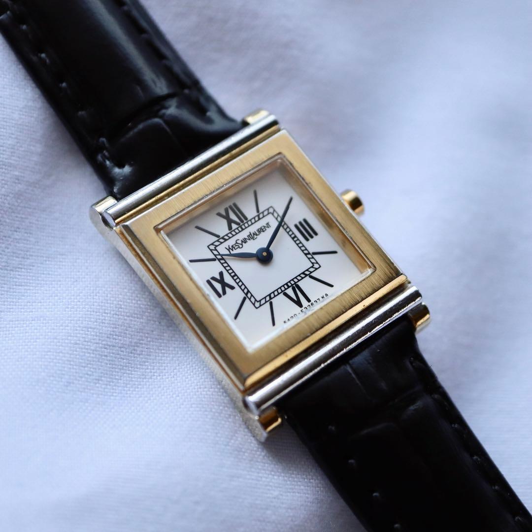 Yves Saint Laurent スクエア レディース腕時計 1384