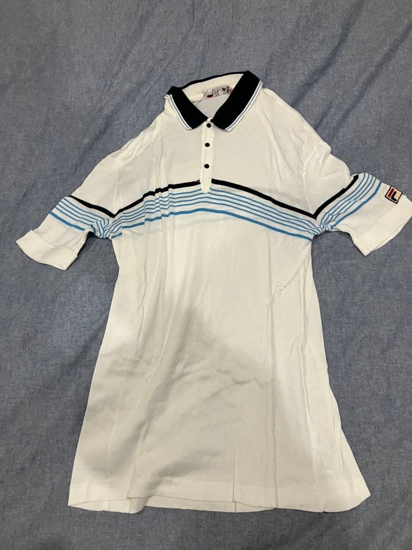 FILA ストライプポロシャツ　ボルグモデル