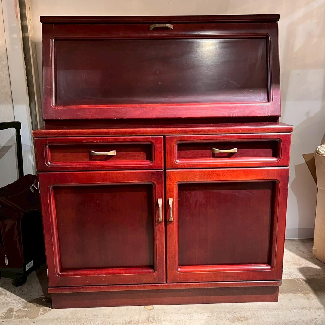 カリモク ライティングデスク キャビネット ライティングビューロー 収納棚