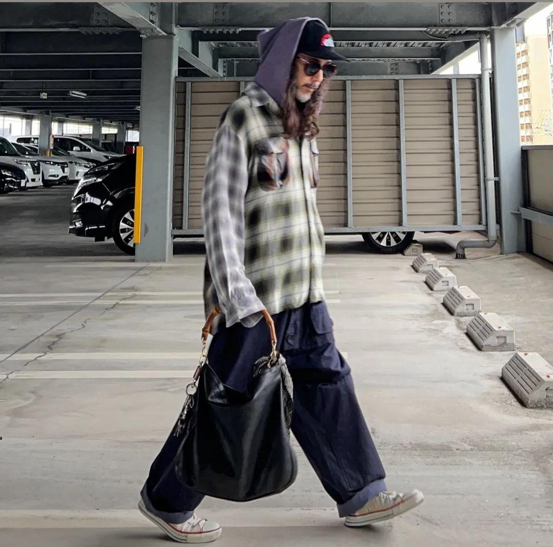 OLD GUCCI バンブーハンドル レザーバッグ ユニセックス