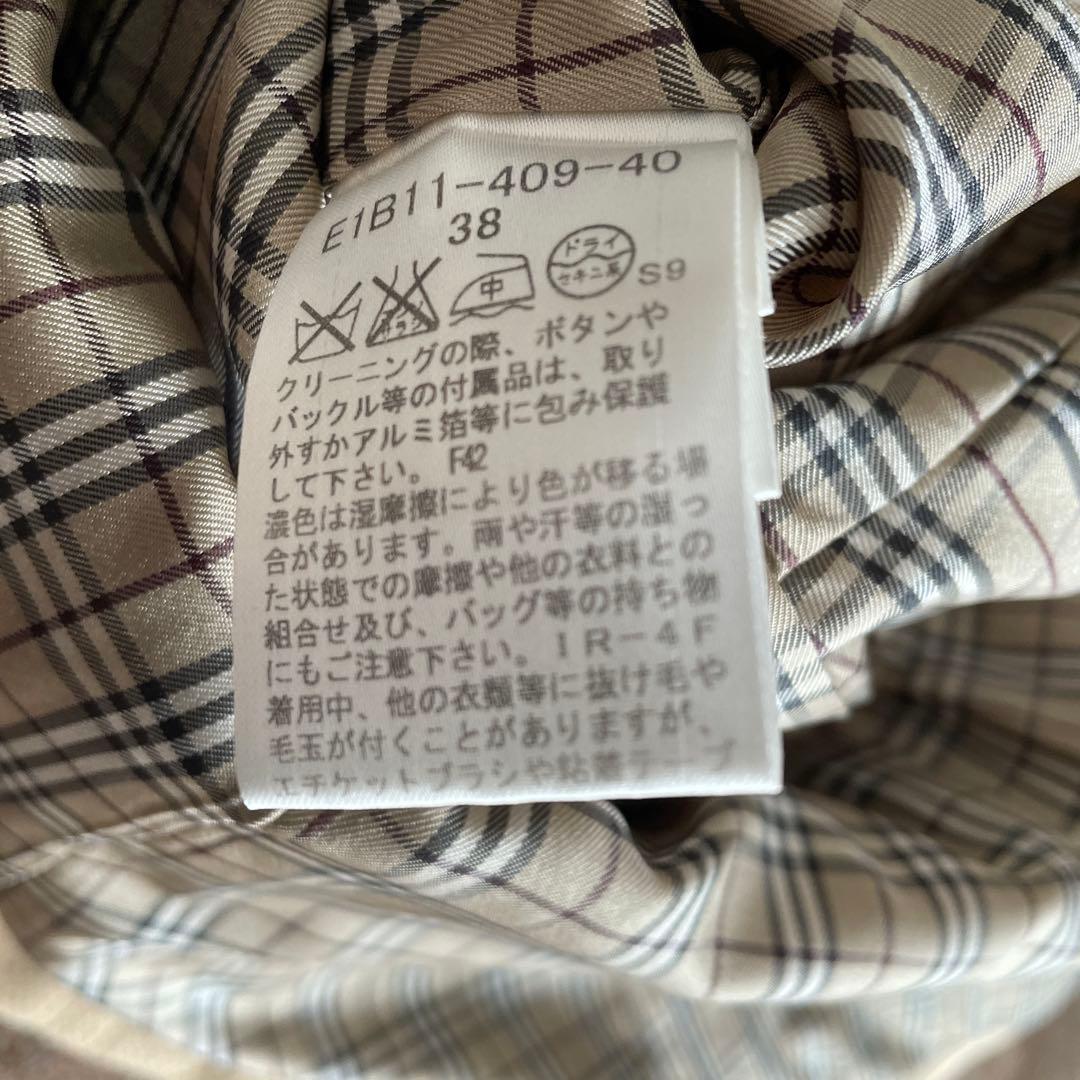 バーバリーブルーレーベル　チェック　コート