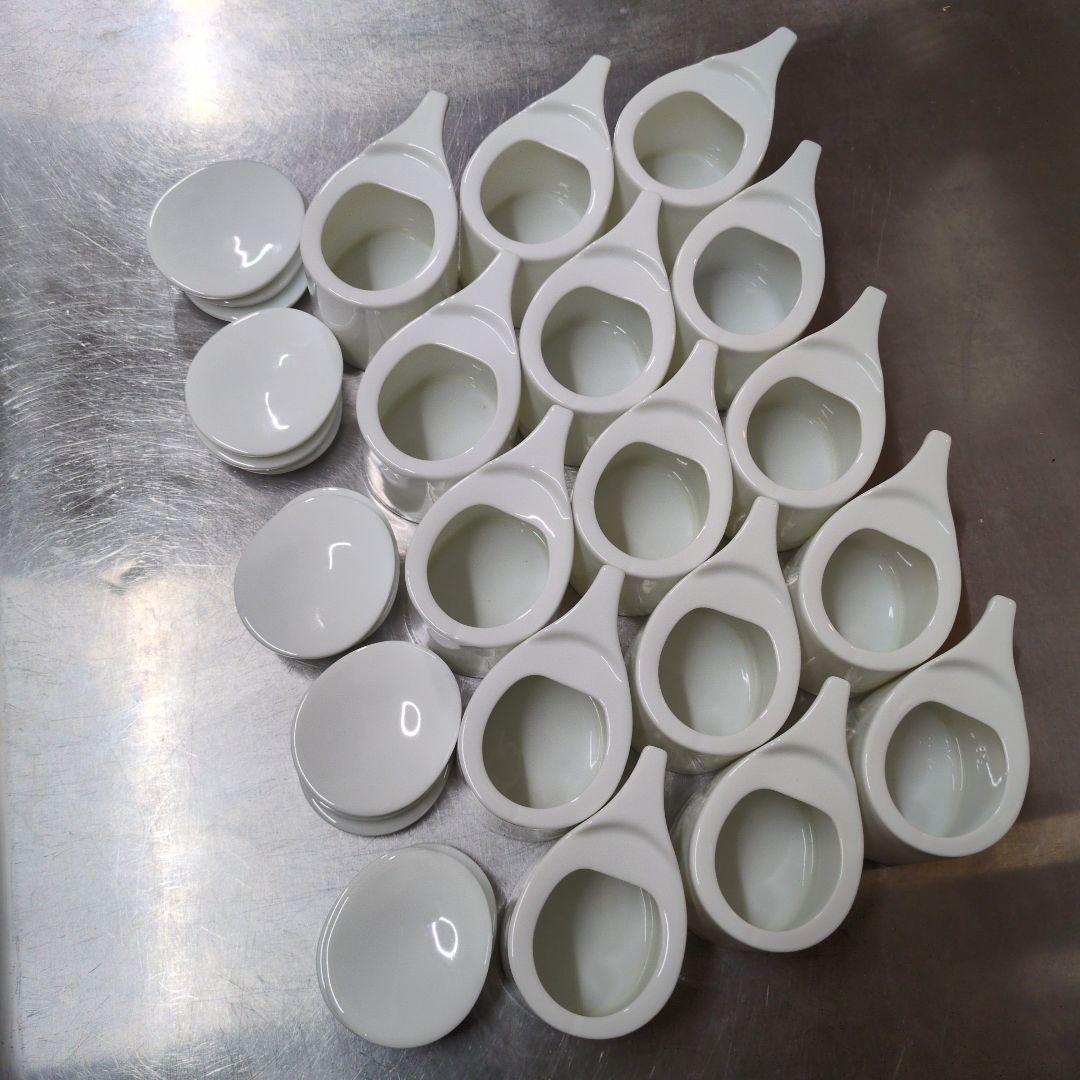 深山食器　瀬縞　汁差し　白磁　15セット