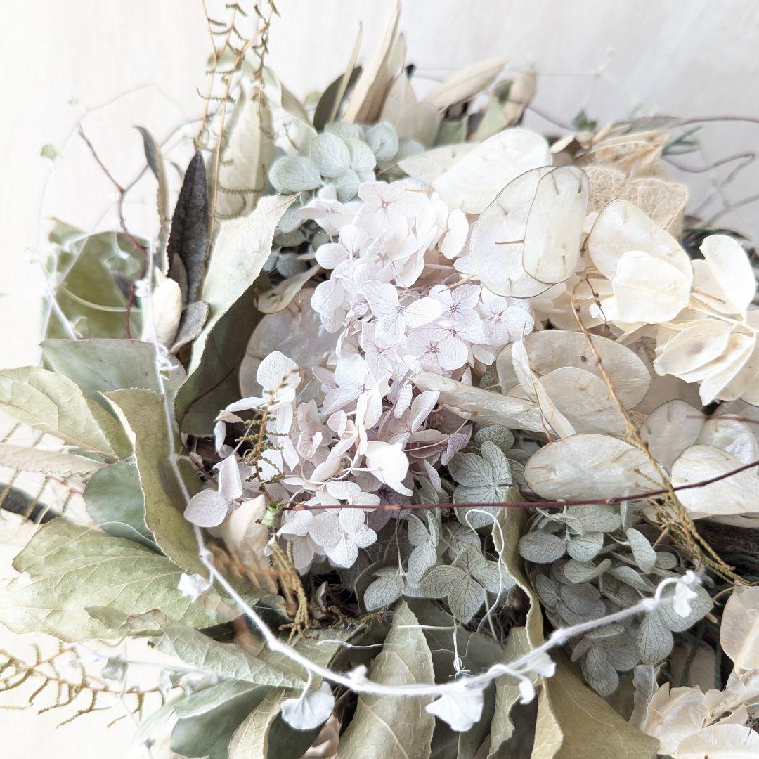 専用Wedding&Interior＊くすみ系白グリーンドライフラワーブーケ