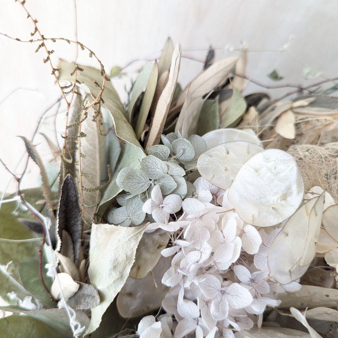 専用Wedding&Interior＊くすみ系白グリーンドライフラワーブーケ