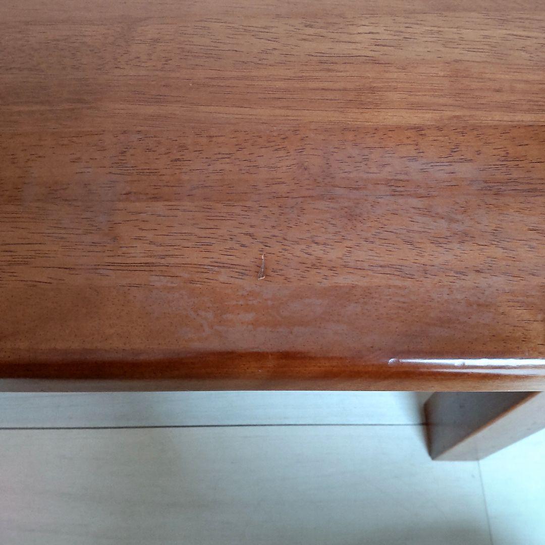 オールドカリモ゙ク　ヴィンテージ　ラタン　棚付き　無垢材　天然木　ローテーブル