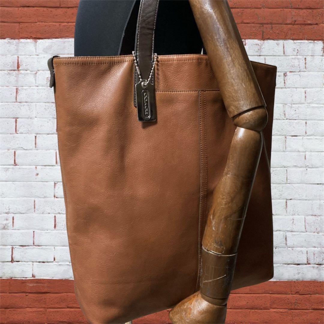 美品COACH レザートート ビジネスバッグ