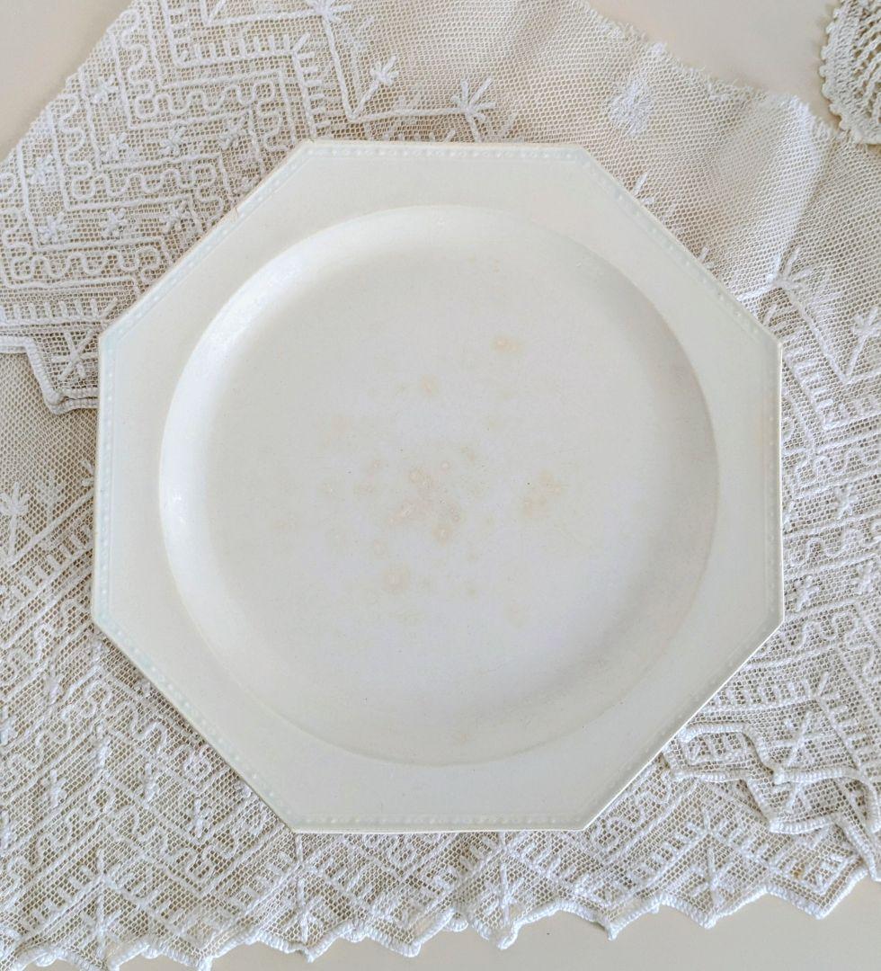 クレイユ オクトゴナル プレート平皿 フランス アンティーク