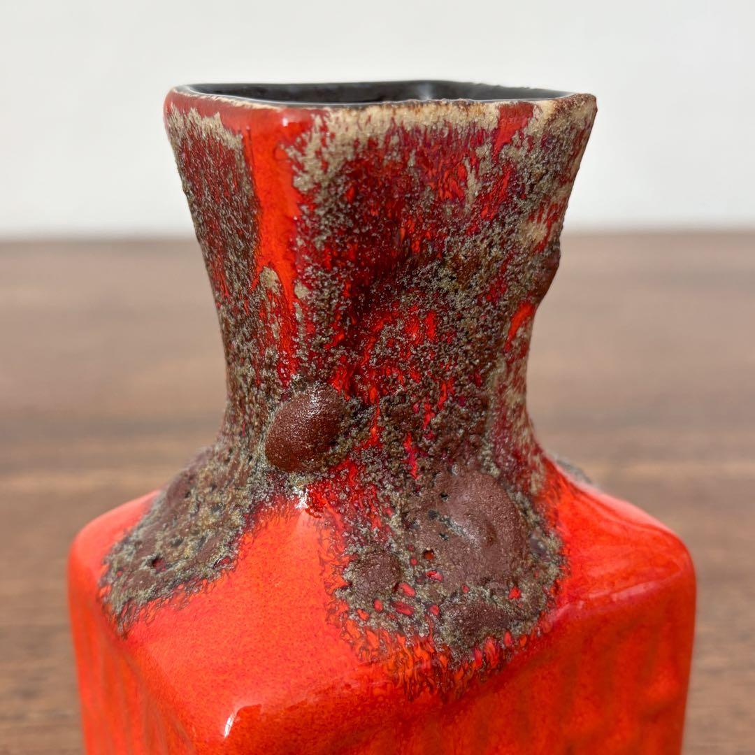 【ドイツ Stein Keramikの小さな花瓶】Fat Lava 410