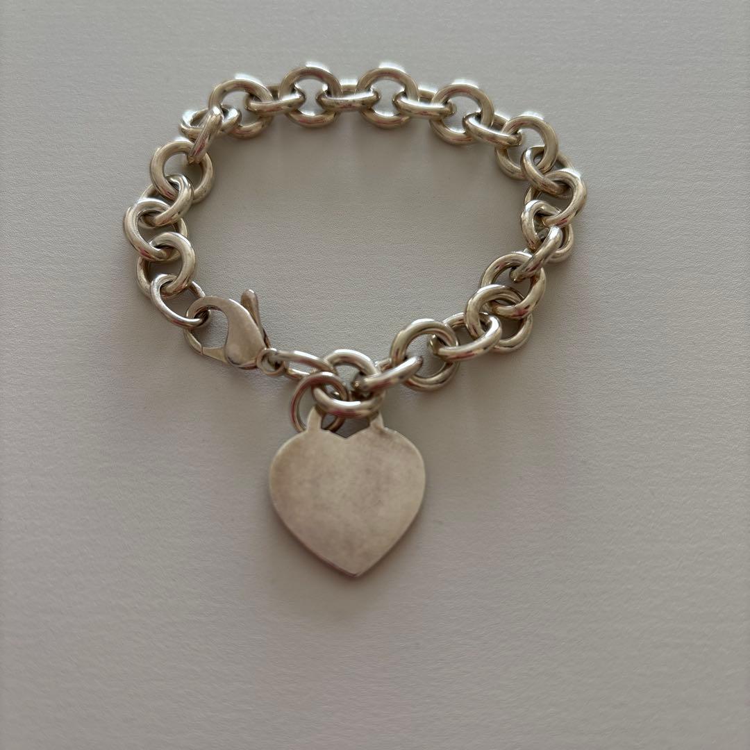 Tiffany & Co. シルバー925 ブレスレット ハート型チャーム付き