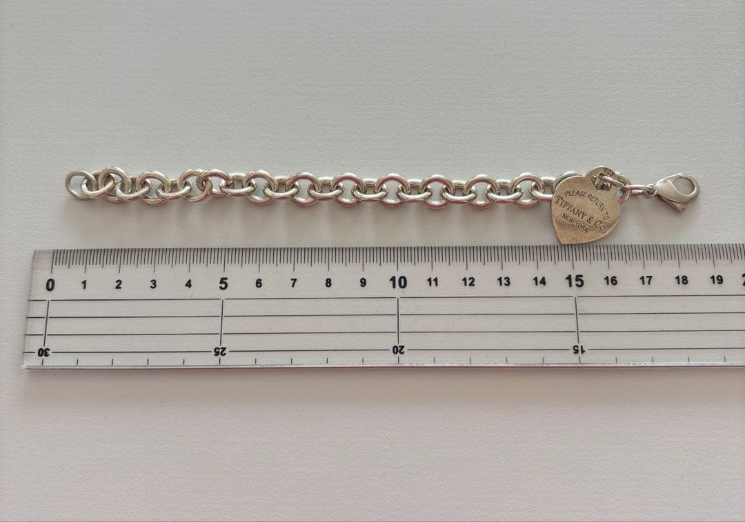 Tiffany & Co. シルバー925 ブレスレット ハート型チャーム付き