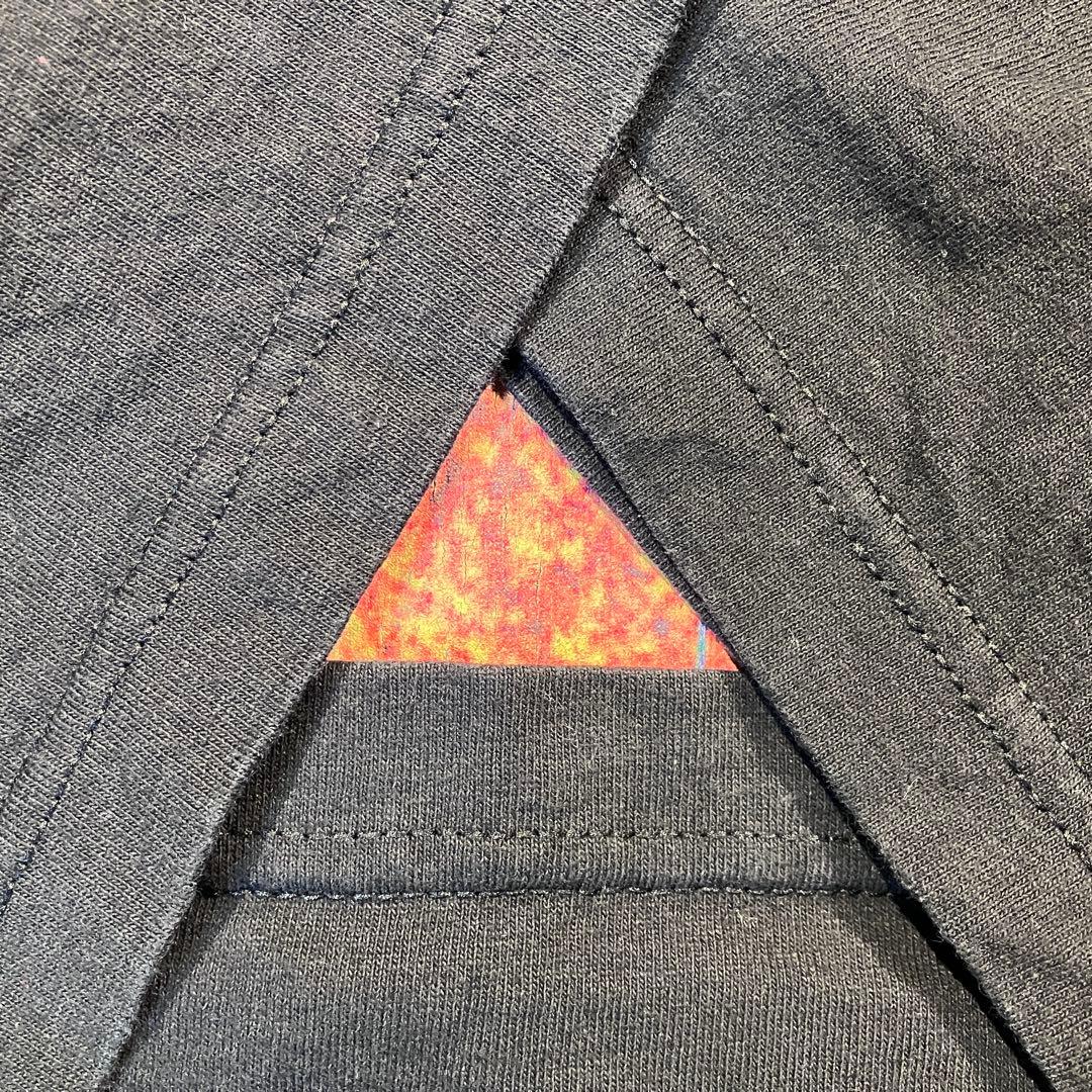 アートtシャツ　宇宙　vintage solar system ブラック　両面