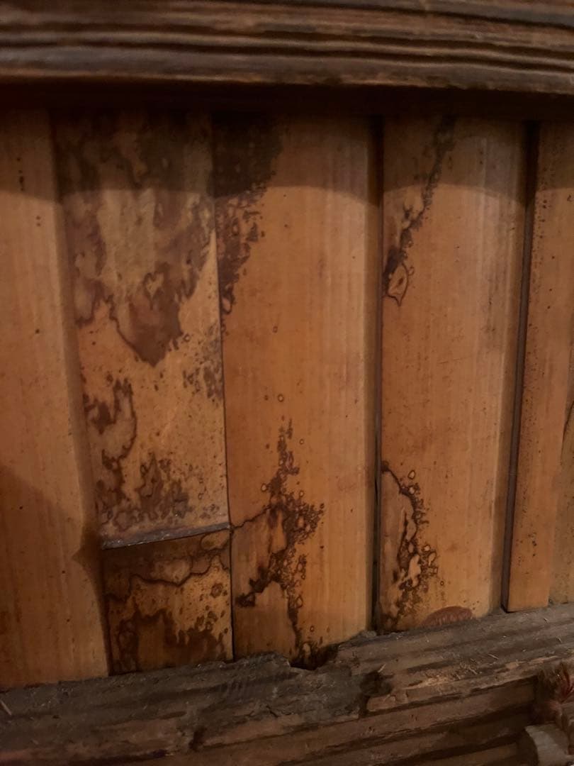 激レアアンティーク　井戸桶　井戸のオブジェ　茶道具　茶室　つるべ井戸　手汲井戸