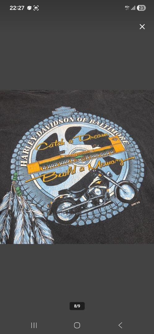 ト*☆様 90's～ハーレーダビッドソン ビンテージ USA製 両面プリント ア