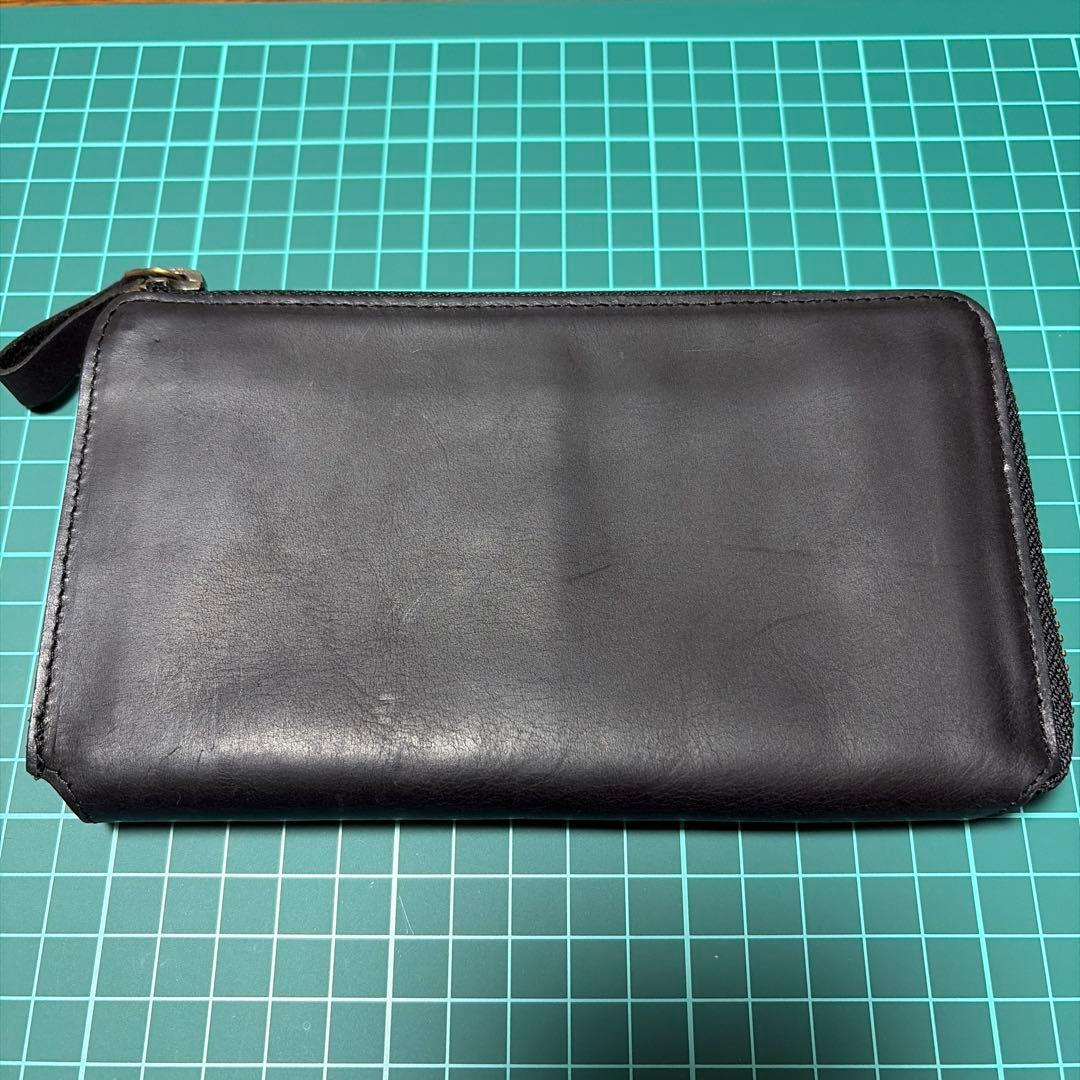 [Hallelujah] TIDY 2.0 本革　ブラック 小さい長財布