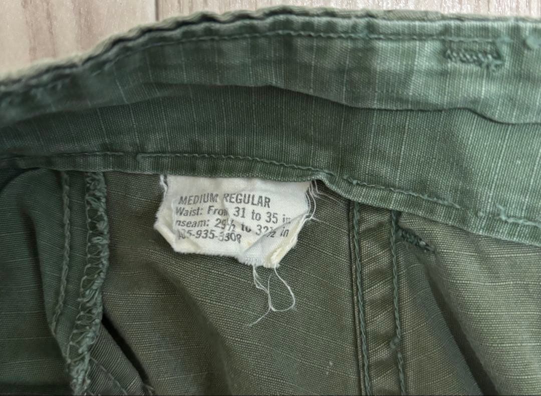 【米軍放出品】ジャングルファティーグ上下セット　ベトナム戦争