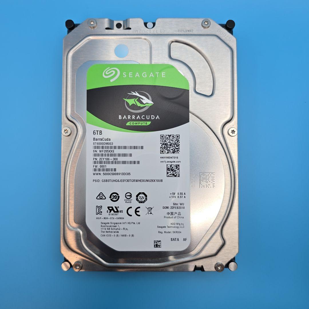 Seagate 6TB HDD × 3台セット (ST6000DM003)