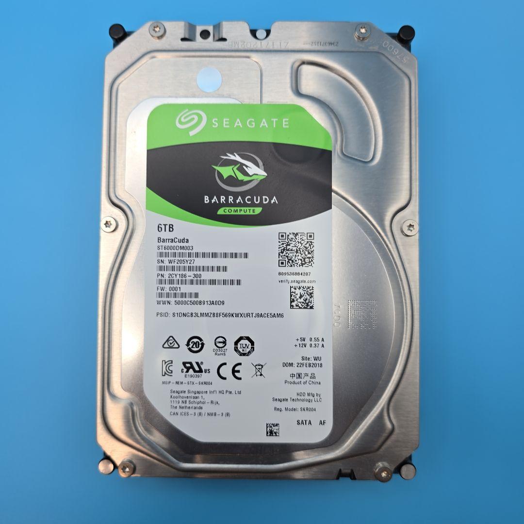 Seagate 6TB HDD × 3台セット (ST6000DM003)