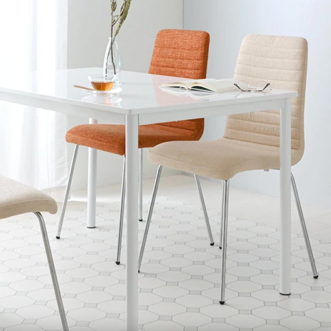 ダイニングチェア ハイバック アイボリーコットン