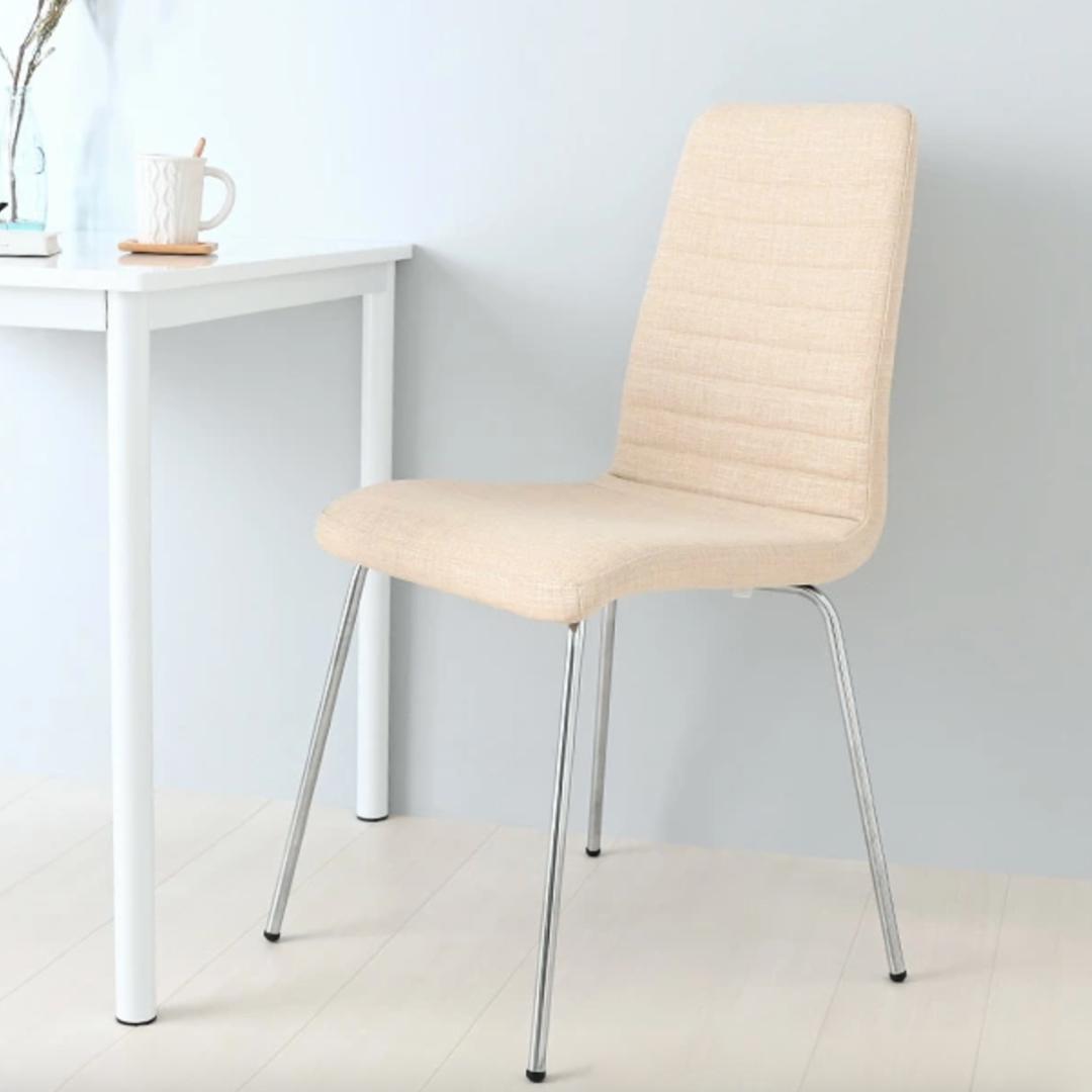 ダイニングチェア ハイバック アイボリーコットン