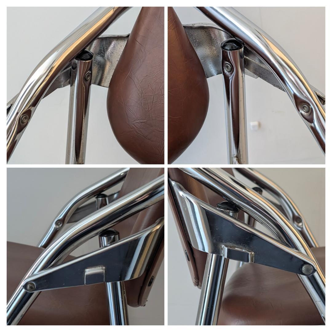 70s ビンテージ KOKUYO パイプチェア 折り畳み椅子 ミッドセンチュリー