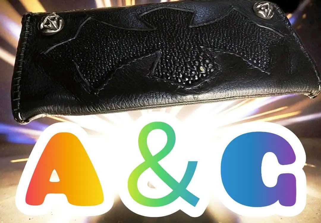 A＆G Cross Design Long Leather Wallet希少品☆