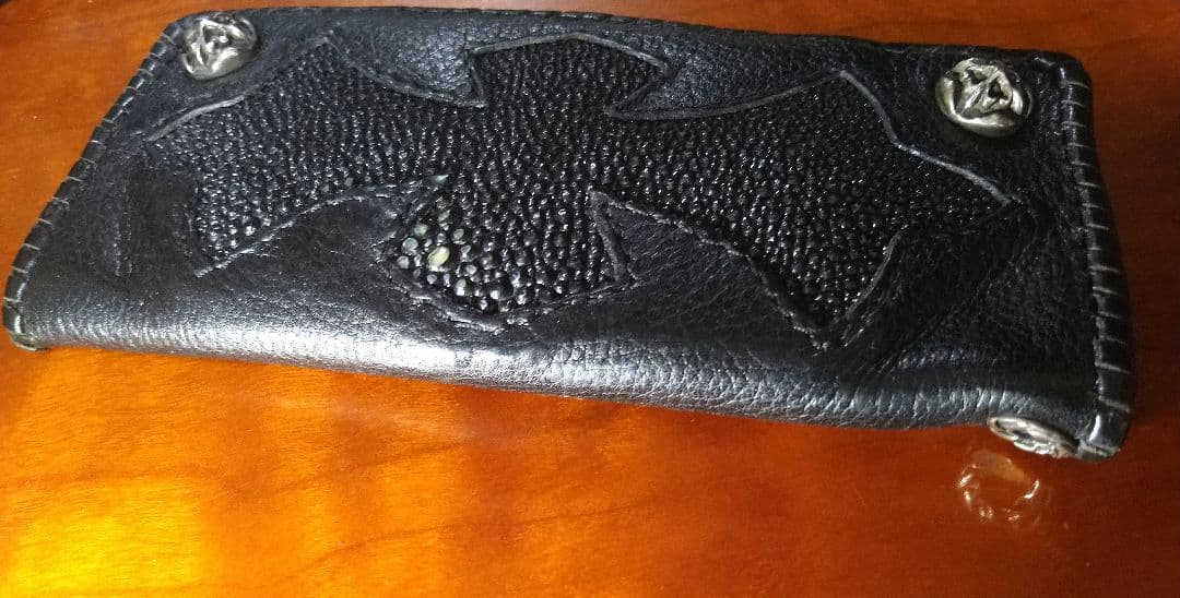 A＆G Cross Design Long Leather Wallet希少品☆
