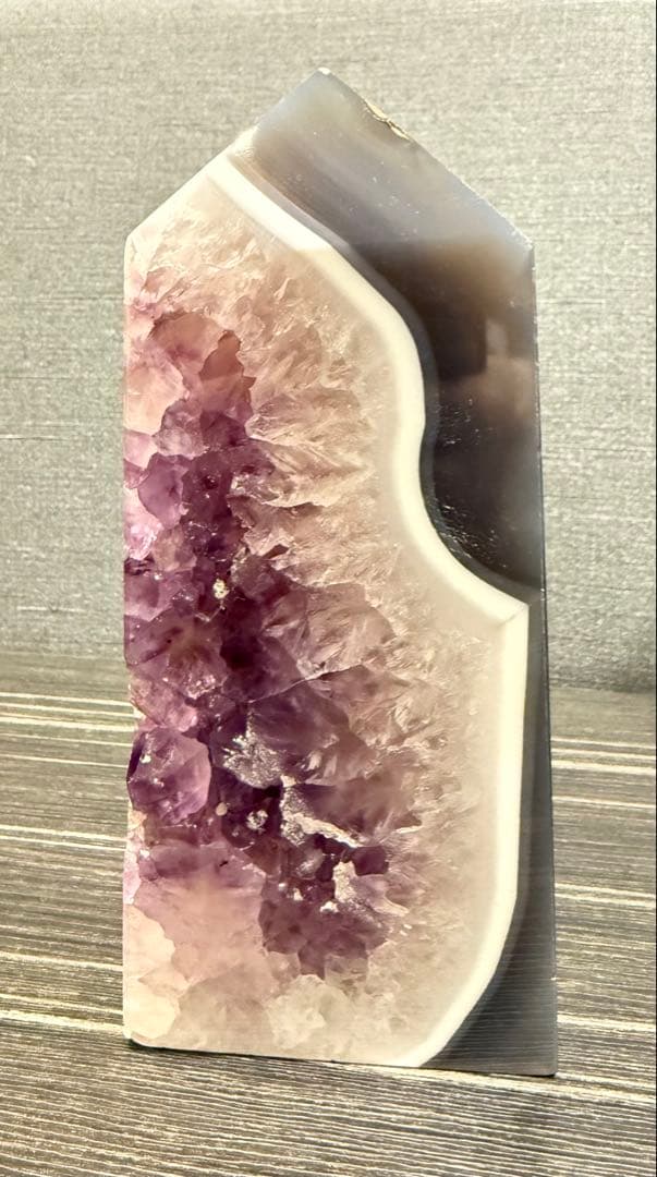BIGサイズ♡ アメジストアゲート タワー ポイント ① 瑪瑙 紫 天然石