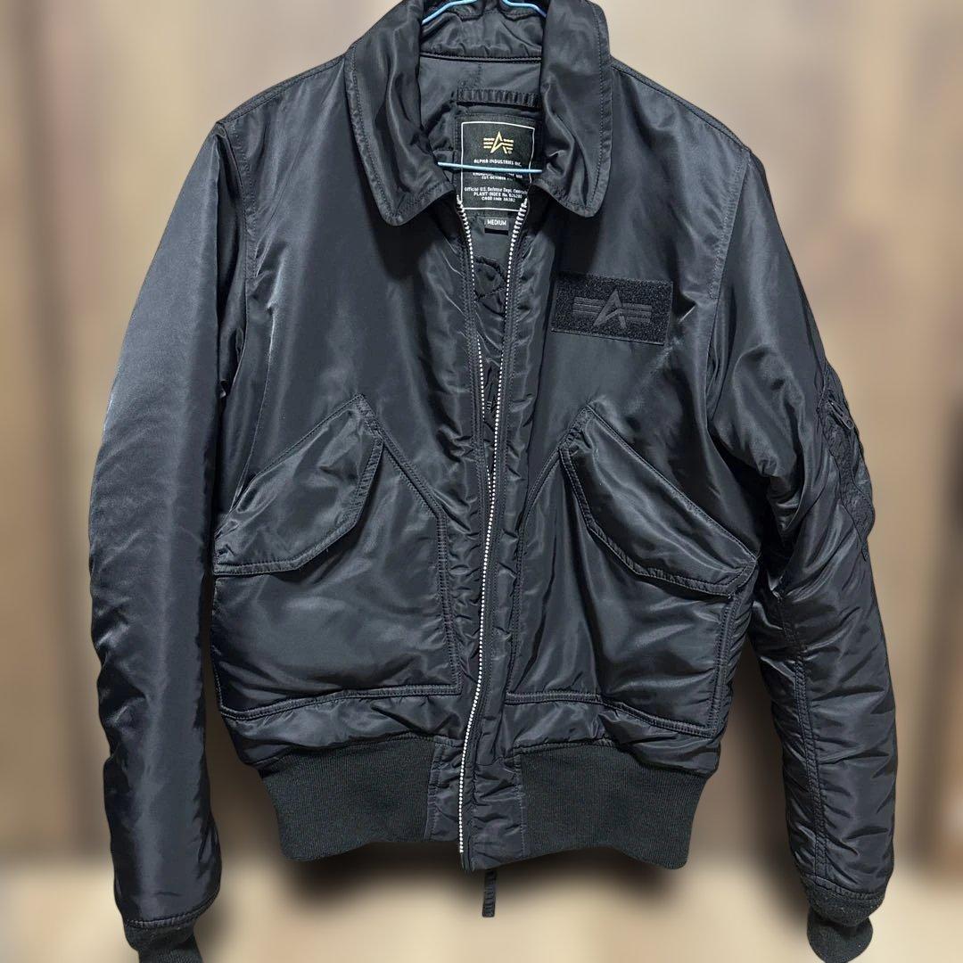 ALPHA CWU-45P Mサイズ　BLACK フライトジャケット　ma-1