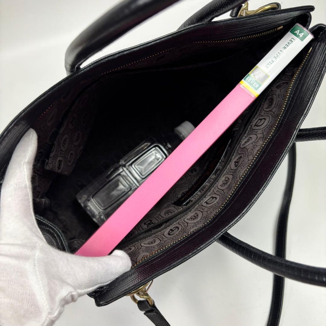 専用トフアンドロードストーン ジョリー ブラック Lサイズ リザード　2way