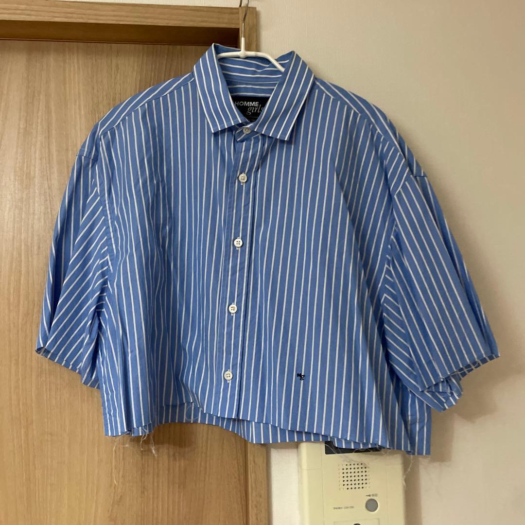 HOMMEGIRLS オムガールズ ストライプシャツ