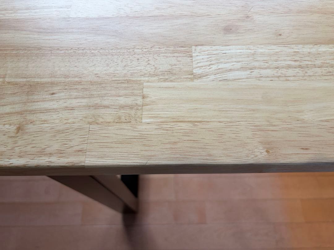 THE TABLE / ラバーウッド ナチュラル × Black Steel