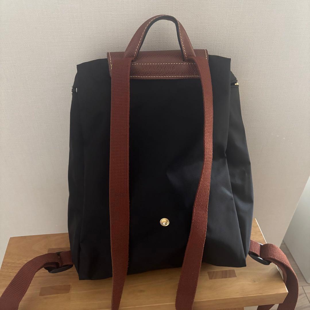 LONGCHAMP ロンシャン プリアージュ折り畳みミニリュック　ブラック