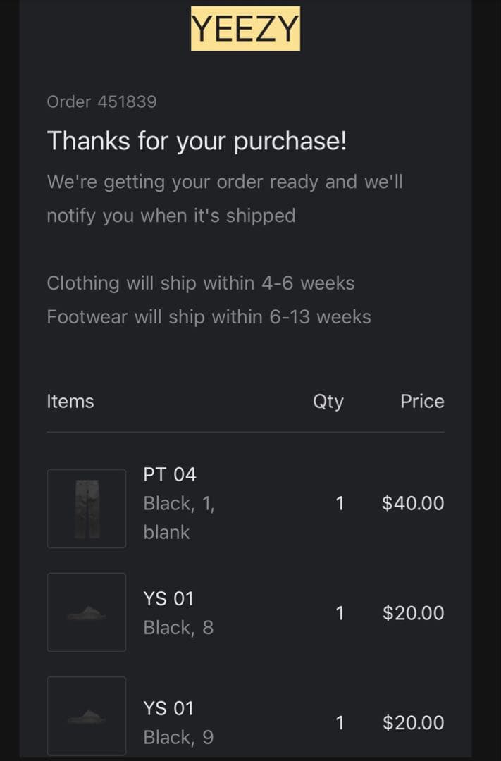 【激レア】Yeezy PT-04 Size 1 レザーパンツ