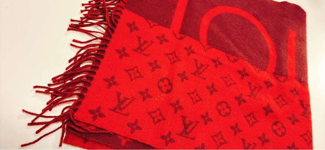K*様 LOUIS VUITTON 100%カシミア　ストール　ショール　マフラ