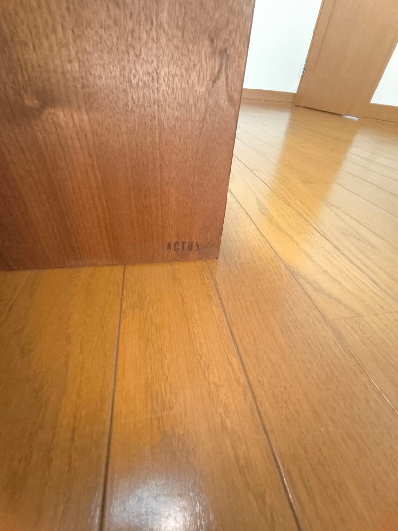 【ACTUS】ダブルベッドフレーム　ウォールナット