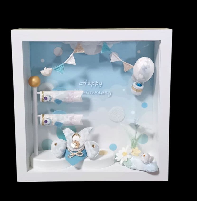 【新品】五月人形　兜　鯉のぼり　写真立て